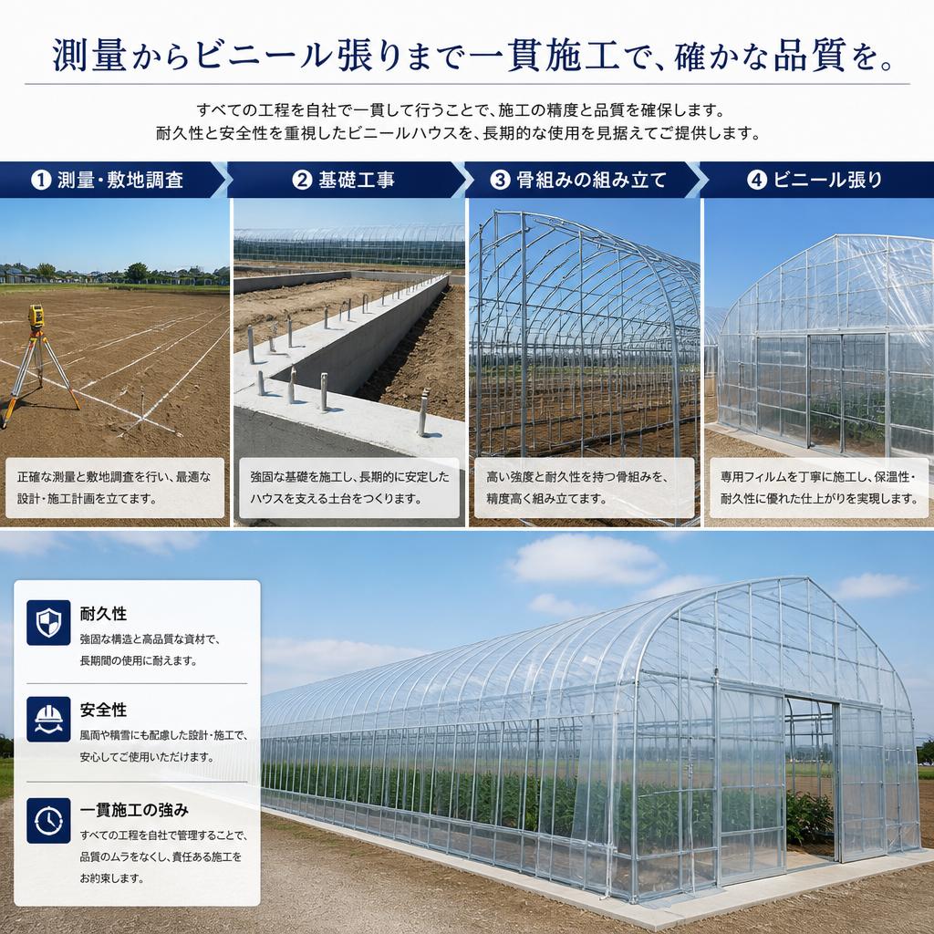 一貫した施工プロセス